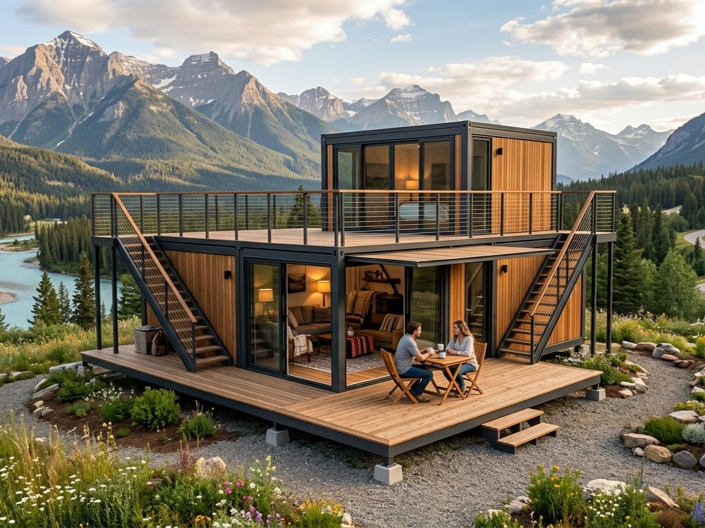 Sustainable Living House - Экологичный сборный дом с 2 спальнями,